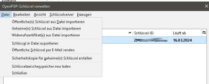 eMail-Verschlüsselung mit PGP