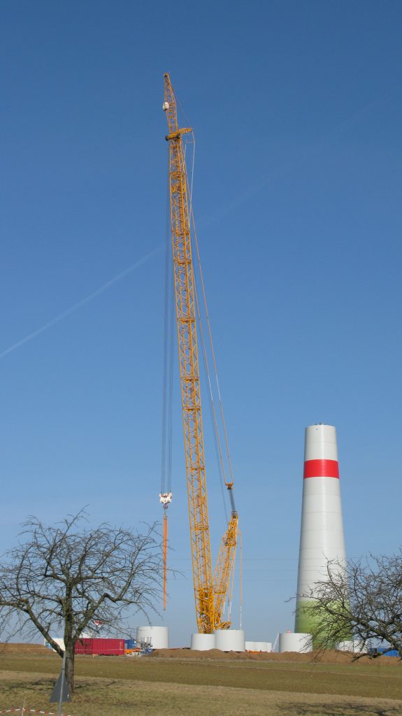 Ingersheimer Windrad im Bau