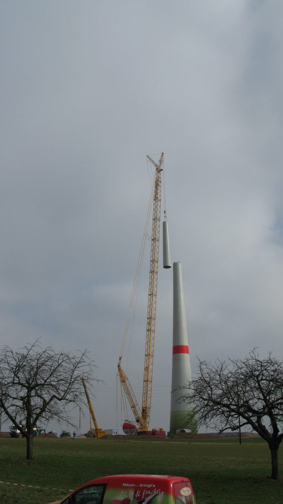 Das Ingersheimer Windrad wächst