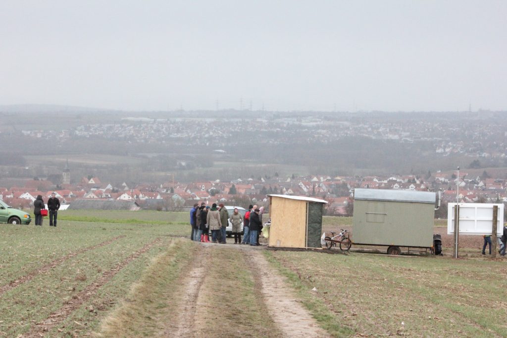 Der Infostand der Energiegenossenschaft Ingersheim