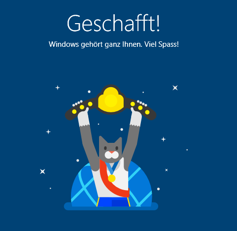 Screenshot: Windows gehört mir? Darf ich es dann löschen?