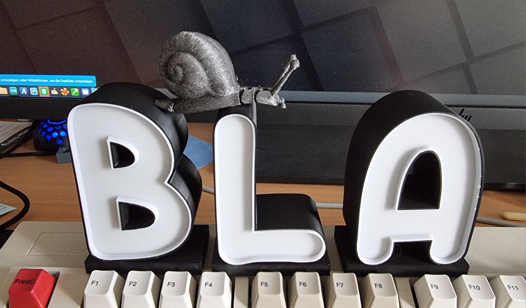 Ein politisches Bild: Bla Bla Bla!