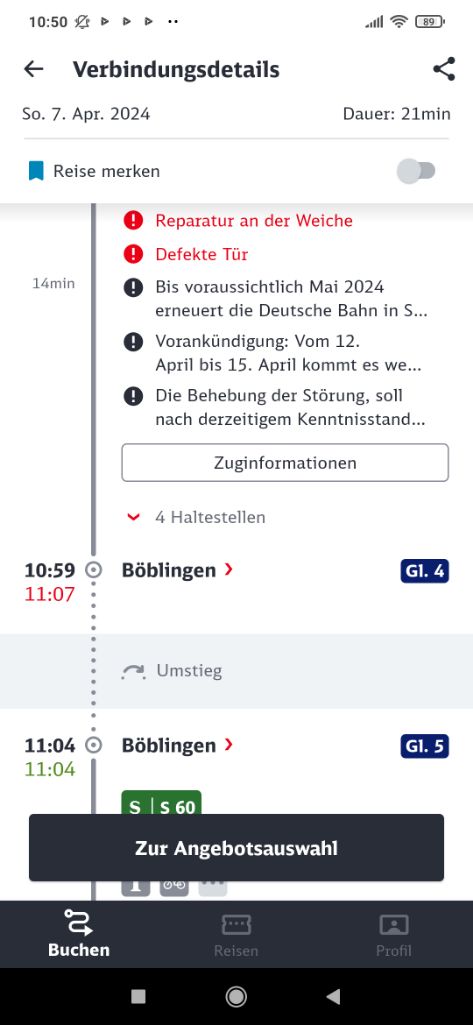 Eine Bahnfahrt ist nicht lustig!