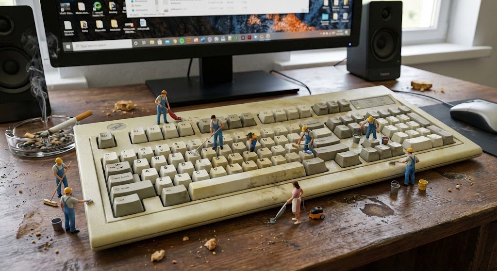 Tastaturreinigung - Oder schleckst Du auch gerne an der Kloschüssel?