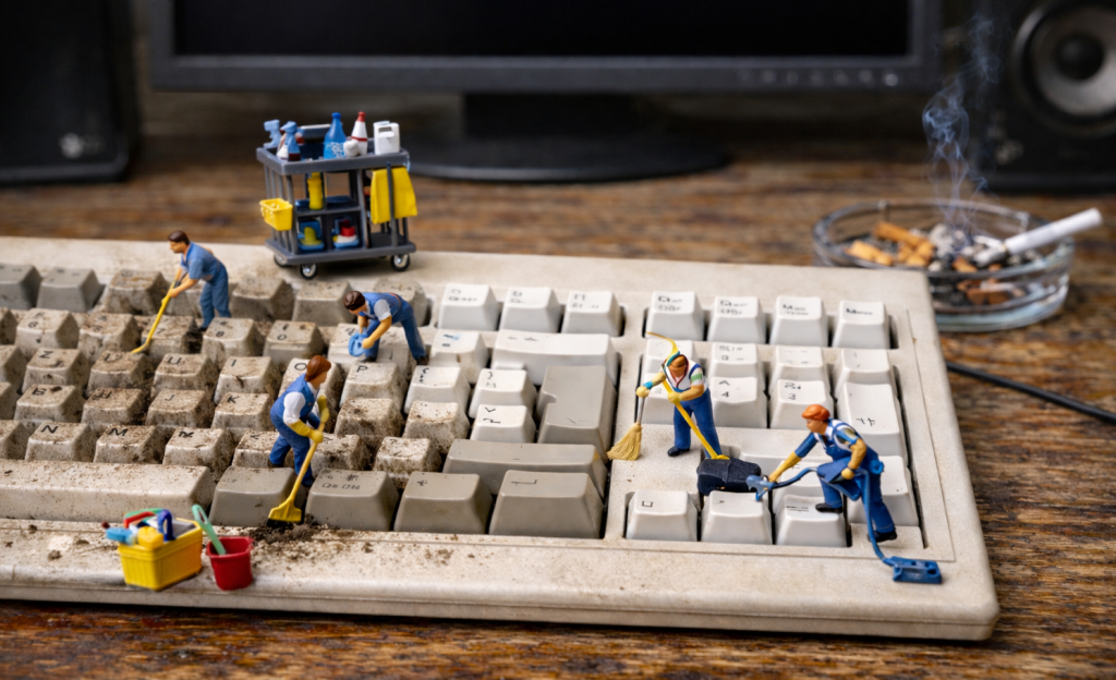 Tastaturreinigung - Oder schleckst Du auch gerne an der Kloschüssel?