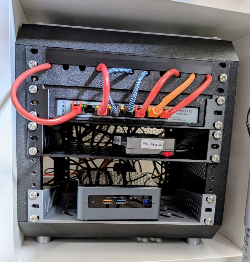 10"-Rack im 3D-Druck - 5HE und voll flexibel