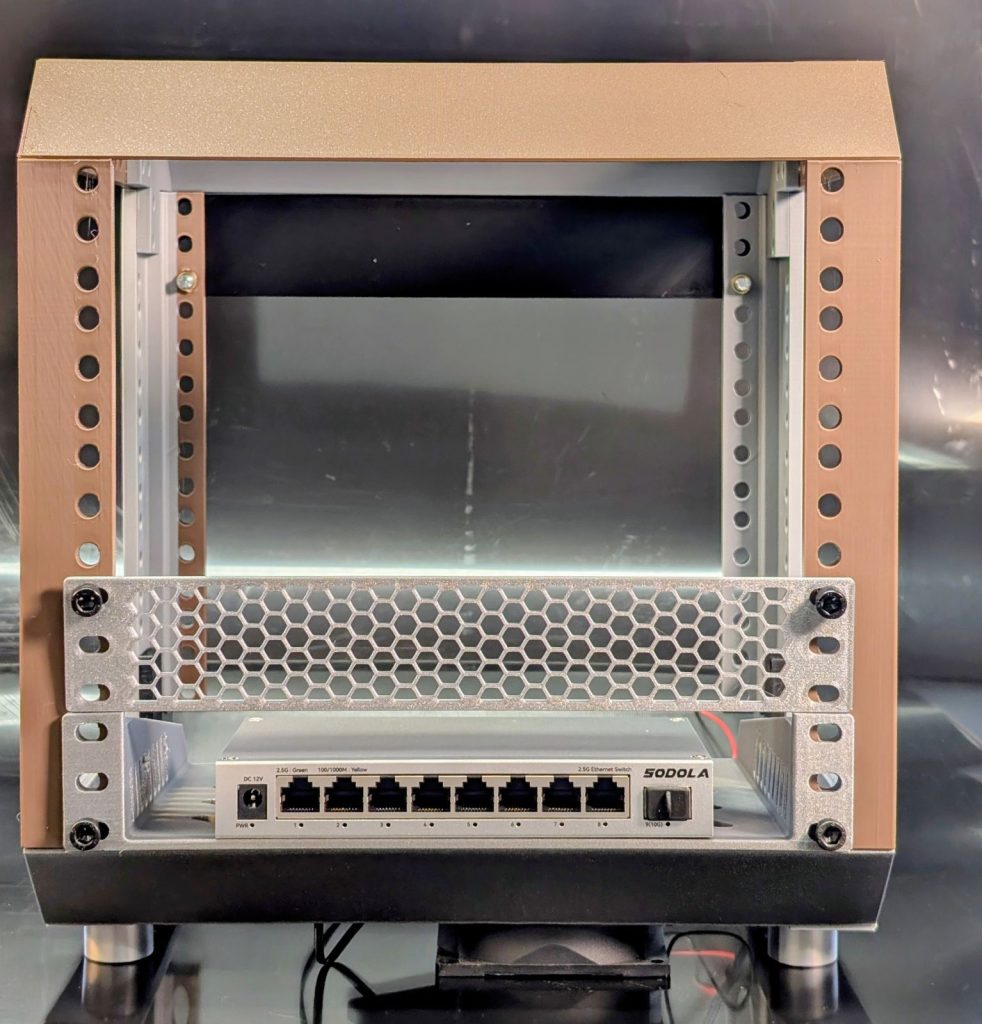 10"-Rack im 3D-Druck - 5HE und voll flexibel