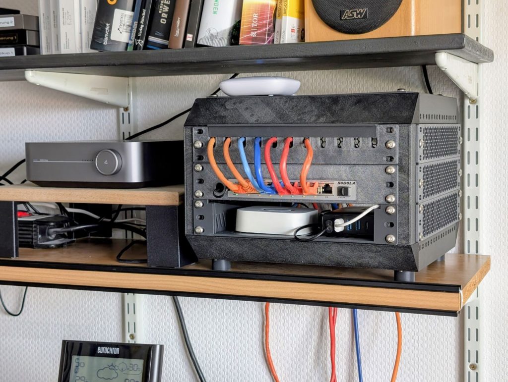 10"-Rack im 3D-Druck - 5HE und voll flexibel